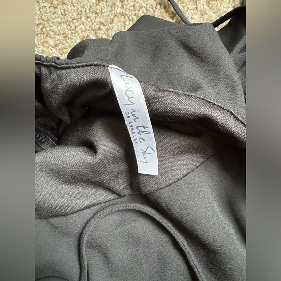 Lucy In The Sky Chiffon Luxe Maxi Dress Black - Size Small - Picture 9 of 12